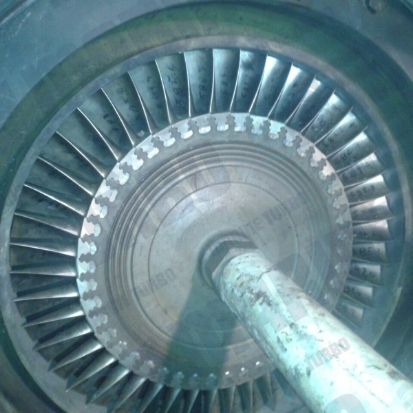 MET 66 refitting turbine rotor with polished reconditioned turbine blades